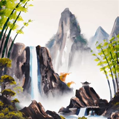 Staggering Beauty!  A Journey into the Enchanting Landscape of Mountain Streams and Bamboo by Pan Jian