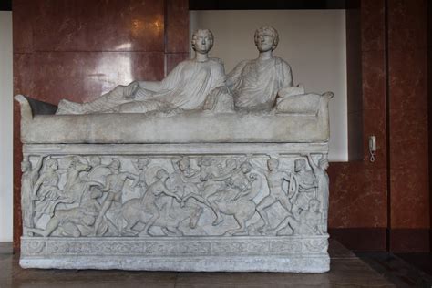 The Sarcophagus of a Married Couple Unveils Intricate Relief Carvings and Tender Scenes of Love!